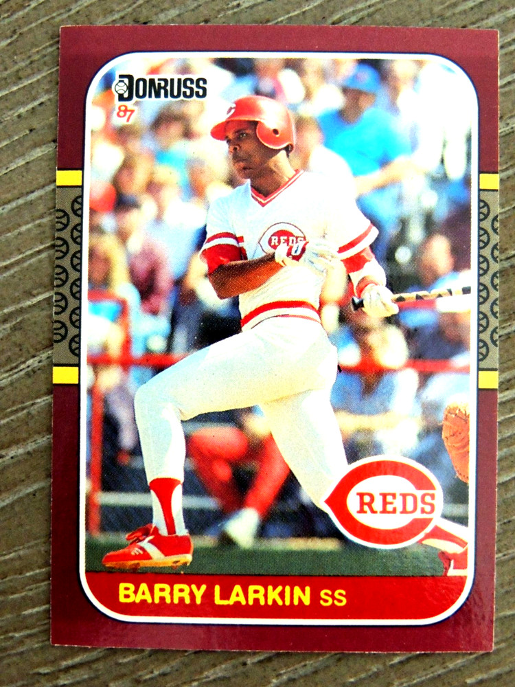 BARRY LARKIN 1987 DONRUSS OPENING DAY ROOKIE CARD #191 REDS SET BREAK