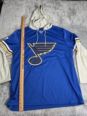 St. Louis Blues Shirt Hoodie Men’s L NHL Hockey Ameren 24 Success Brands Jersey