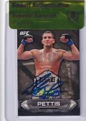 Anthony Pettis Signed 2014 Topps UFC Knockout Gold Card 82 BAS COA WEC Autograph