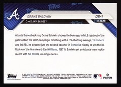 Drake Baldwin Braves Rookie Of The Year ROY 2025 Topps NOW OS-1 SP Base RC