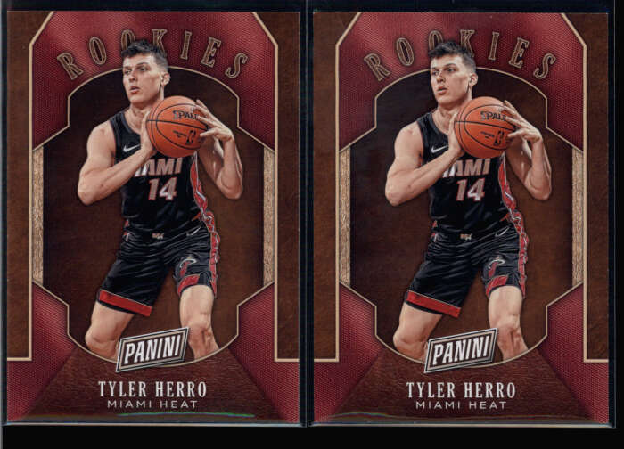 LOT OF (2) TYLER HERRO 2019/20 PANINI BLACK FRIDAY #RC12 ROOKIE RC FC3286