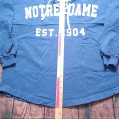 Spirit Jersey Notre Dame Sweatshirt Long Sleeve Men’s Small Blue USA