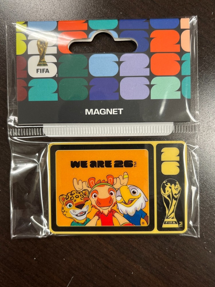 2026 FIFA World Cup: Official We are 26 CAN/MEX/USA Mascot Magnet