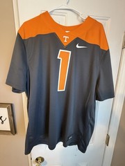 Men’s Tennessee Volunteer Orange And Gray XL Football Jersey #1