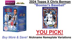 2024 Topps Chris Berman Boomers Baseball YOU PICK Nicknames Nameplate SP Presale