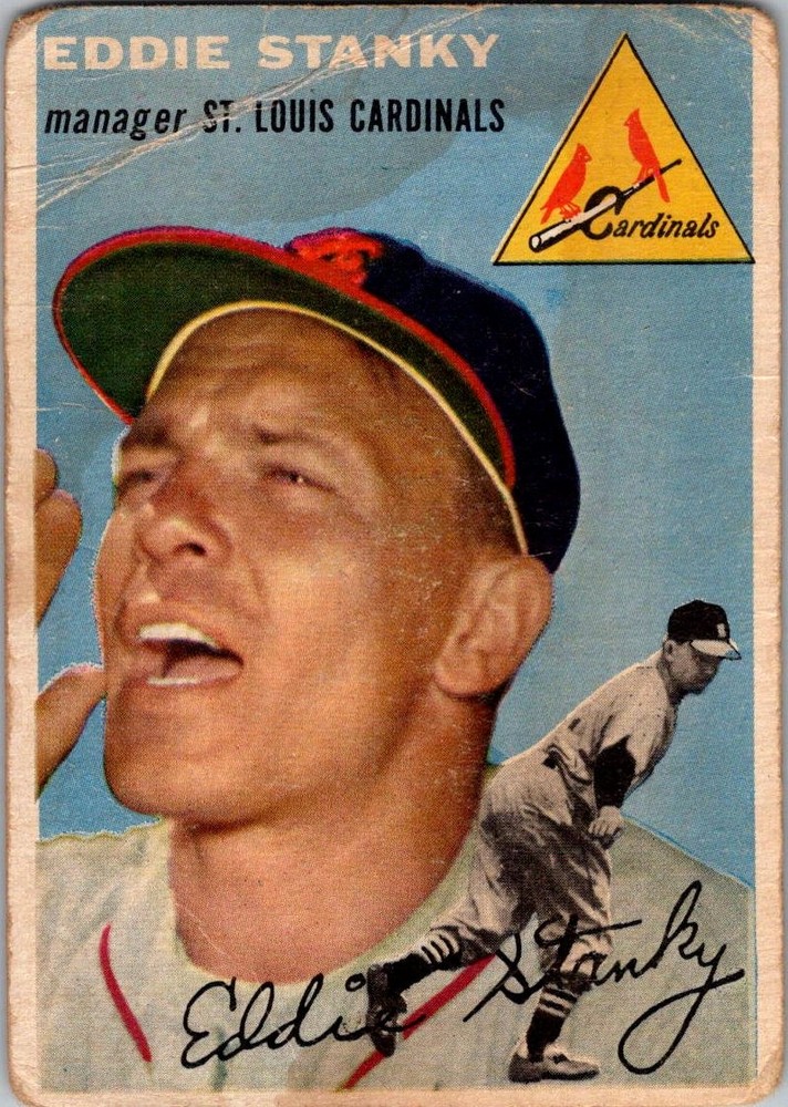 1954 Topps EDDIE STANKY #38 PO