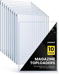 Magazine Toploader – 7mm Thick Plastic Sleeves, 9×11.5 Top Loader Clear