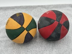 Vintage 1990s Spalding Chicago Bulls & Utah Jazz Mini Basketball 7″ NBA Finals