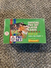 1991-1992 Pro Set Series 1 sealed soccer wax box / 48 packs / PL / Harkes