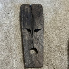 Vintage Denver Broncos Wood Wall Tiki Art Decor Wood Carved Hand Painted Origina