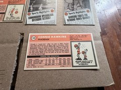 lot of 4 1970-71 Topps Basketball Superstars Connie Hawkins, Billy Cunningham