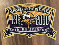 Minnesota Vikings 40th Year Anniversary Jersey Patch