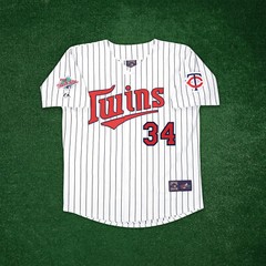 Kirby Puckett 1991 Minnesota Twins World Series Cooperstown Men’s Home Jersey