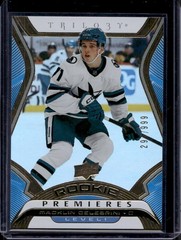 Macklin Celebrini 2024-25 Upper Deck #T-13 Premieres Rookie Level 1 /999