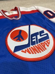 Winnipeg Jets Vintage Sandow SK Mesh Authentic Pro Center Ice Jersey Hawerchuk