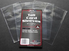 5 Loose Sleeves BCW Tall Card Sleeves 2 5/8 X 4 13/16 For Tall Trading Cards