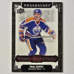 2018-19 UD Chronology – Time Capsules Paul Coffey #TC30 Black Card Is Ripped /15