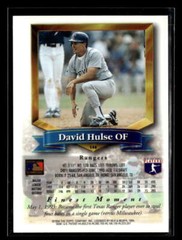 1994 Topps Finest David Hulse Refractor #148 Texas Rangers Y9261