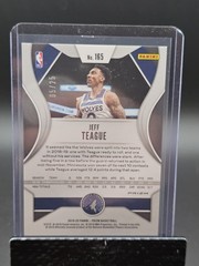 2019-20 Panini Prizm FOTL Green Shimmer Prizm Jeff Teague #/25