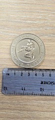 Vintage USSR Latvian SSR Wrestling Federation Vārpa Table Medal 50mm