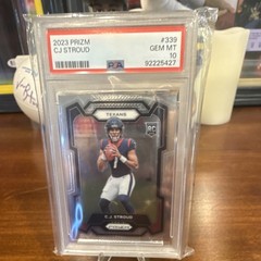 Panini 2023 Prizm Football C.J. Stroud #339 Rookie PSA 10 Texans