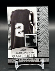 Leaf 2024 In The Game Used Kawhi Leonard 2 Color Memorabilia GUM-77