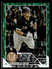 2023 Topps Series 2 Green Foil Andrew Vaughn /499 White Sox #634