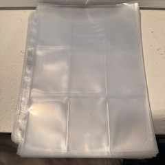 Platinum 9-Pocket Clear Plastic Pocket Pages for 3Ring Binder, Standard 50 count