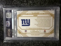 2024 Panini Flawless Jeremy Shockey NFL Shield Auto Patch #1/1 PSA 9 Giants
