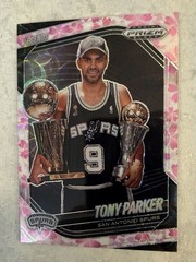 2024-25 Panini Prizm Black Tony Parker Cherry Blossom /20 Spurs HOF #275