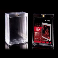 5-30Pack Magnetic Trading Sports Card Holders 55Pt-180Pt One-Touch UV Protection
