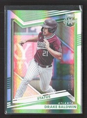 2022 Panini Elite Extra Edition Drake Baldwin #96 Status Green /499 TV4635