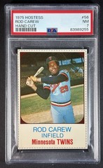 1975 Hostess Hand Cut Rod Carew #56 PSA 7 NM Twins
