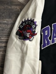 Toronto Raptors Full Button Jacket NBA Mitchell & Ness Mens Large NWOT