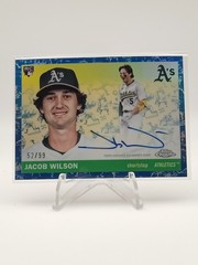 2025 Topps Chrome Platinum – Auto Toile Cream/Blue Jacob Wilson #CPA-JWI /99