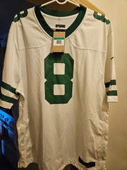NIKE New York Jets Jersey Aaron Rodgers #8 Sz. XL WHITE and GREEN NEW W/TAGS