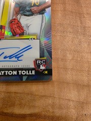2026 Topps Finest Payton Tolle Rookie 3 Color Worn Patch Auto