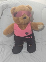 WWF Bret Hart Teddy Bear – Titan Sports LJN Hasbro Vintage Wrestling