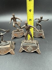 4-1980 Moscow Olympic Sports Metal Die Cast Bronze Vintage Pencil Sharpeners