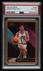 1990-91 Skybox John Stockton #284 PSA 6 HOF 0c3