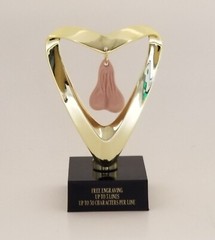 FANTASY FOOTBALL LAST PLACE SACKO / NUTSACK / BALLS TROPHY – FREE ENGRAVING!!!!