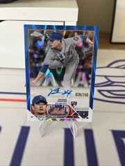 2023 Chrome – Rookie Autographs Kodai Senga #RA-KSA Blue RayWave Refractor /150