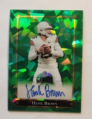 2025 Leaf Metal Hank Brown Crystal Green RC AU SN /3 Iowa Hawkeyes QB