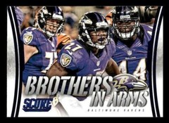 2014 Score #BA-3 Baltimore Ravens Brothers in Arms Blue Baltimore Ravens