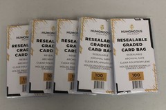 (1000) Humongous Hoard Resealable Graded Card Bags – 10 Packs of 100