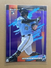 2026 TOPPS FINEST JEFERSON QUERO RC Purple /75 #103 UNCOMMON 1st On Print
