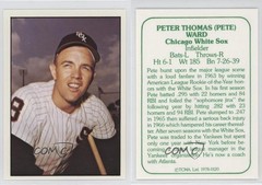 1978 TCMA The 1960’s I Green Back Pete Ward #1978-0120 0y59