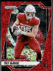 Trey McBride 2024 Prizm Red Sprakle Prizm SSP SHORTPRINT Arizona Cardinals