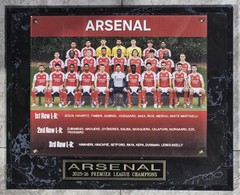 Arsenal 2025-2026 Premier League Champions 10.5×13 PLAQUE – New Photo 3rd Photo