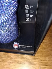 patriots Blue Rhinestone BLING COLOSSAL 46OZ TUMBLER RARE – NFL LICENSED